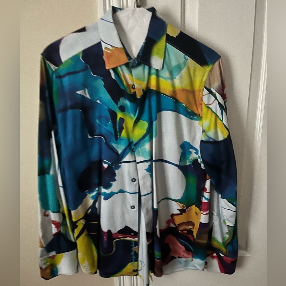 Robert Graham Colorful Abstract Button-Up Shirt